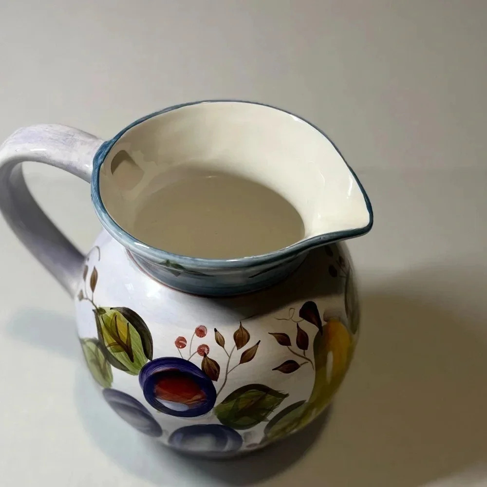 Vintage Black Forest Fruit dinnerware Heritage Mint Size 7 3/4H X 9 5/8 W X 7D - Picture 9 of 16